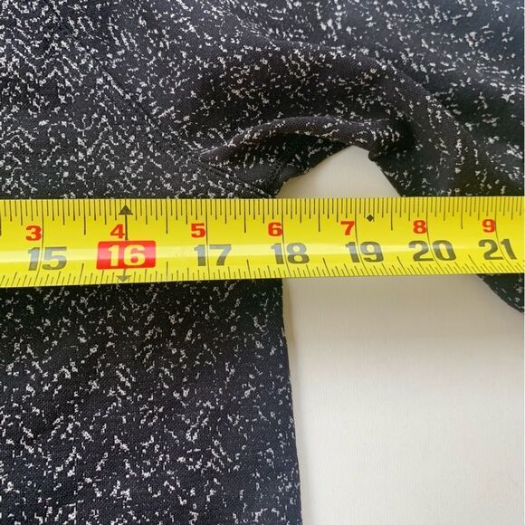 Lululemon Rest Less Cropped Half Zip Womens Size 10 Herringbone Fade Black White - Picture 4 of 11